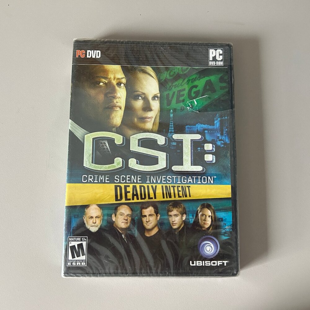 CSI: Crime Scene Investigation Deadly Intent (PC, 2009) New,  Sealed, Never Used